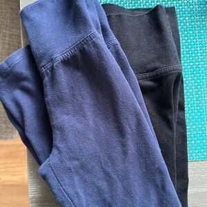 Toddler girl bootcut pants 2 pair pack black and navy